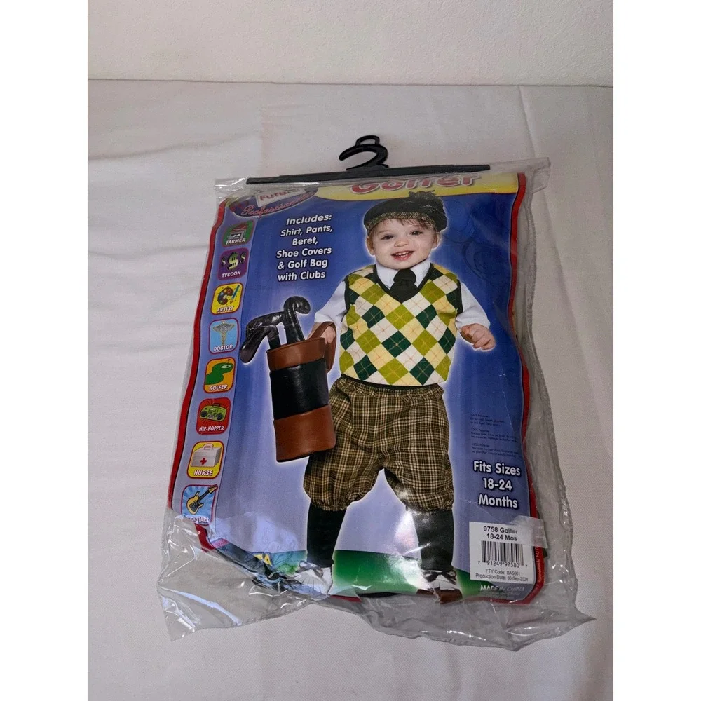 Toddler golfer golf costume 18 - 24 months new in‎ bag